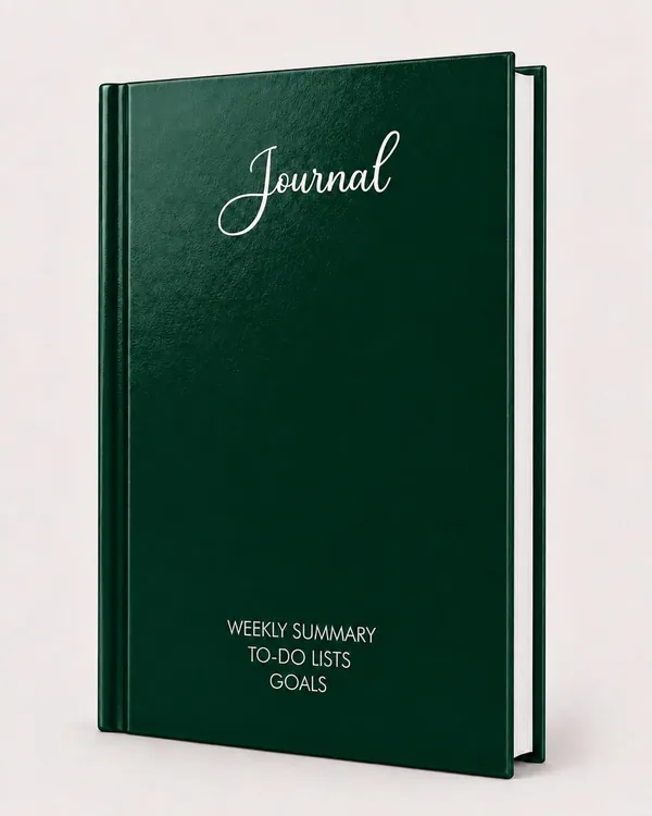 House_Of_Earthy_Green_Hardcover_A5_Plain_Journal_With_Planner_Sections