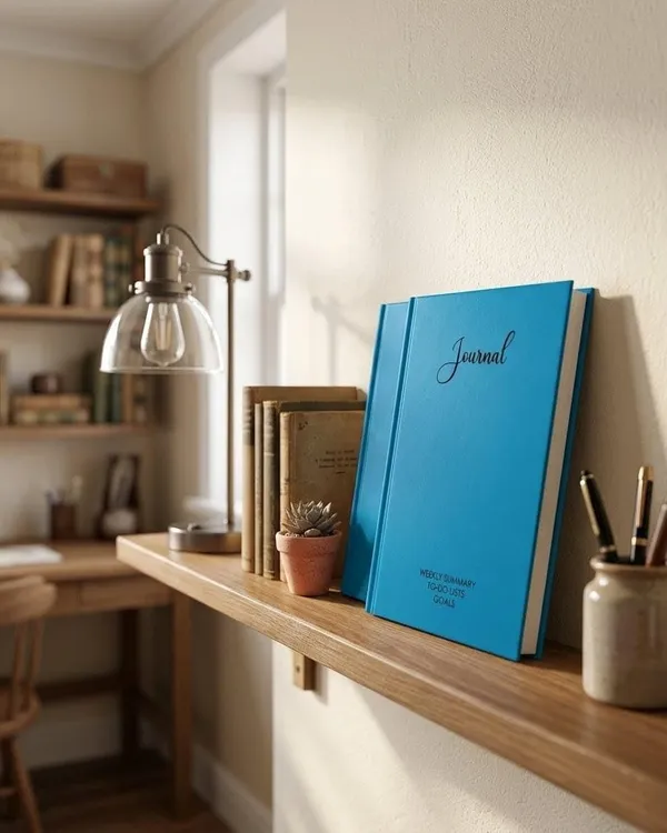 House_Of_Earthy_Sky_Blue_Hardcover_A5_Plain_Journal_With_Planner_Sections