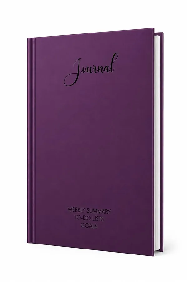 House_Of_Earthy_Purple_Hardcover_A5_Plain_Journal_With_Planner_Sections