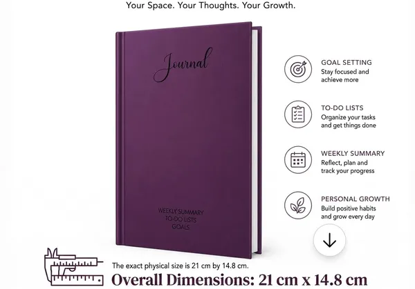 House_Of_Earthy_Purple_Hardcover_A5_Plain_Journal_With_Planner_Sections