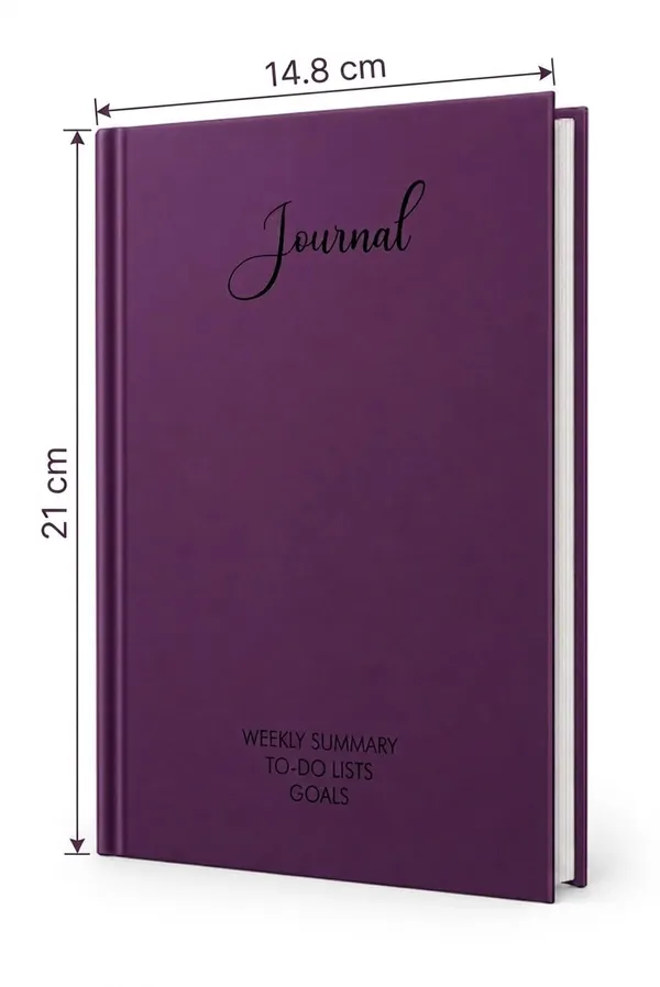 House_Of_Earthy_Purple_Hardcover_A5_Plain_Journal_With_Planner_Sections