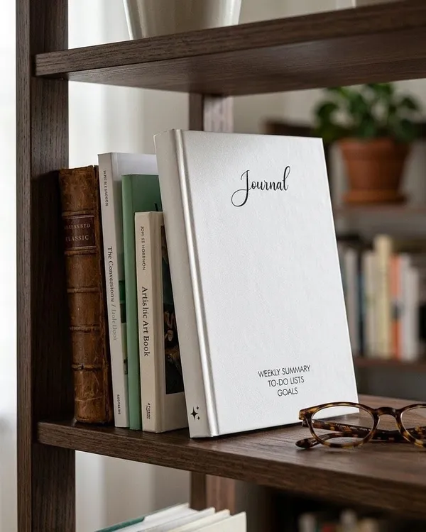 House_Of_Earthy_White_Hardcover_A5_Plain_Journal_With_Planner_Sections