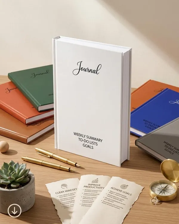 House_Of_Earthy_White_Hardcover_A5_Plain_Journal_With_Planner_Sections
