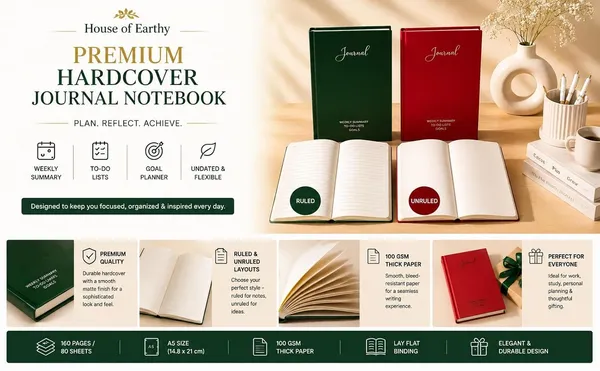 House_Of_Earthy_White_Hardcover_A5_Plain_Journal_With_Planner_Sections