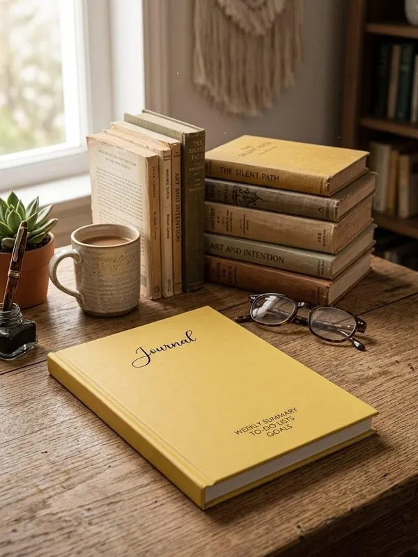 House_Of_Earthy_Yellow_Hardcover_Plain_Journal_A5