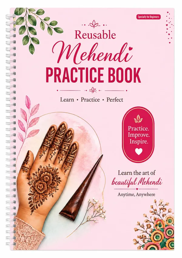 House_Of_Earthy_Reusable_Mehndi_&_Henna_Practice_Book_20_Pages