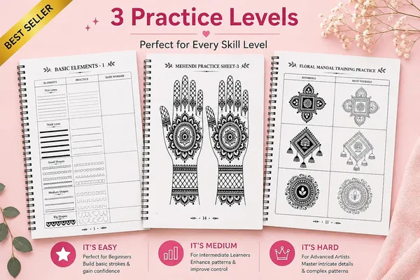 House_Of_Earthy_Reusable_Mehndi_Practice_Book_With_Henna_Cones