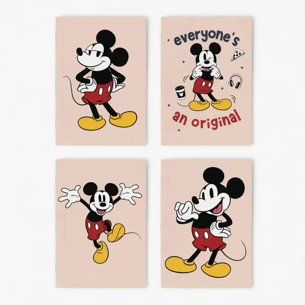 House_Of_Earthy_Mickey_Mouse_Collection_Notebook_Set_Of_4