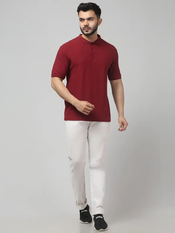 Maroon_Regular_Fit_Polo_T_Shirt_for_Men