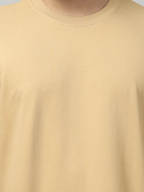 Beige_Casual_Fit_T-Shirt_for_Men