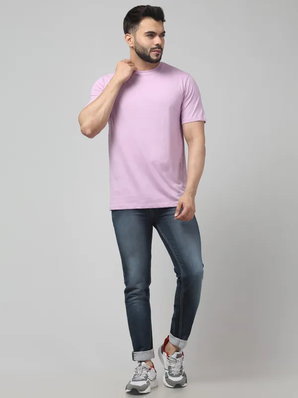 Pink_Regular_Fit_T-Shirt_for_Men