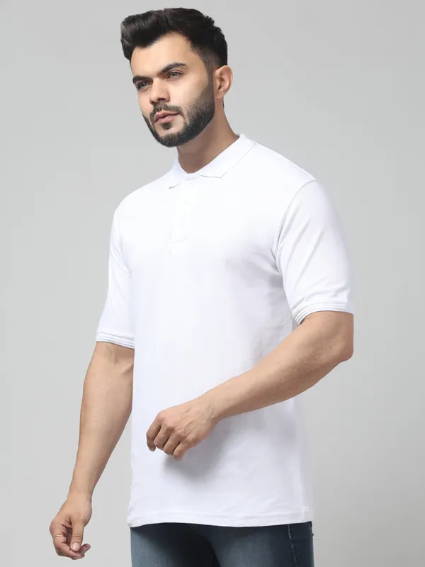 White_Regular_Fit_Polo_T_Shirt_for_Men