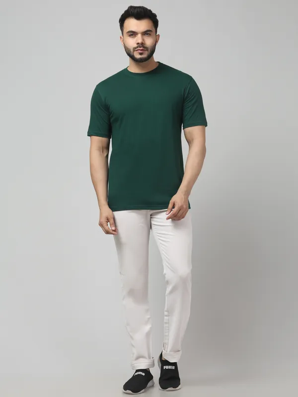Green_Regular_Fit_Crew_Neck_T-Shirt_for_Men