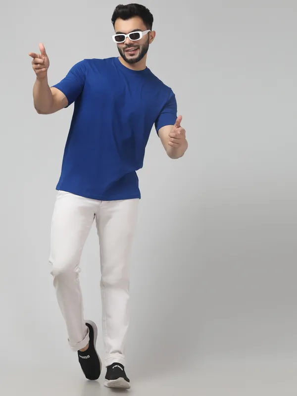 Blue_Cotton_Regular_Fit_T-Shirt_for_Men