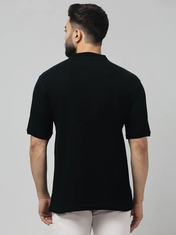 Black_Knit_Regular_Fit_Polo_T-Shirt_for_Men