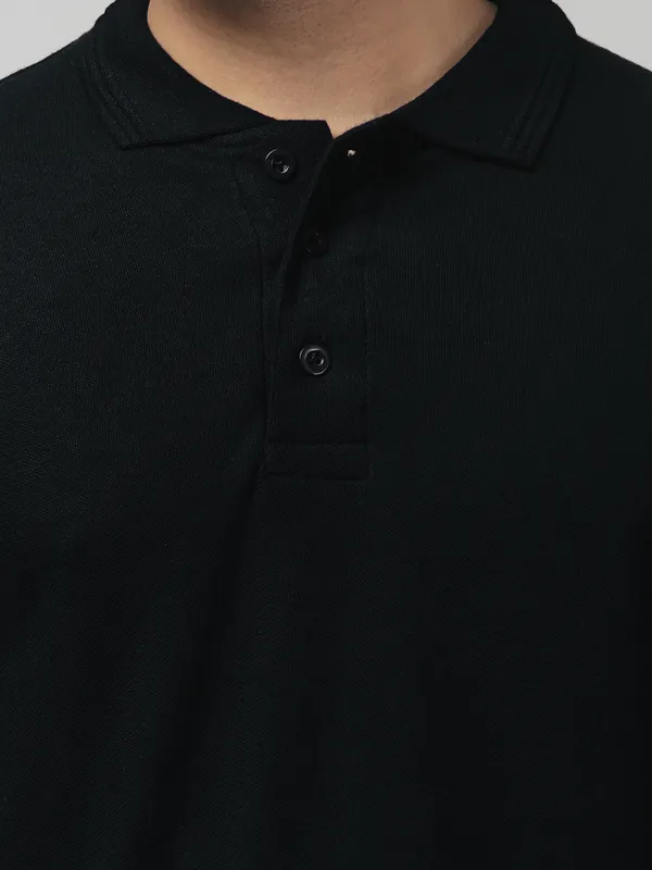 Black_Knit_Regular_Fit_Polo_T-Shirt_for_Men