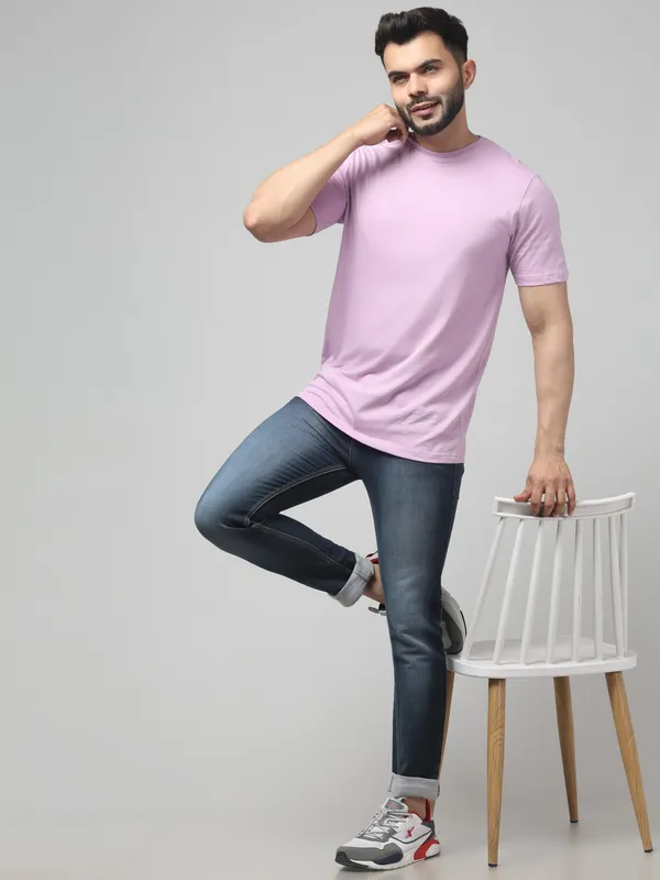 Pink_Regular_Fit_T-Shirt_for_Men