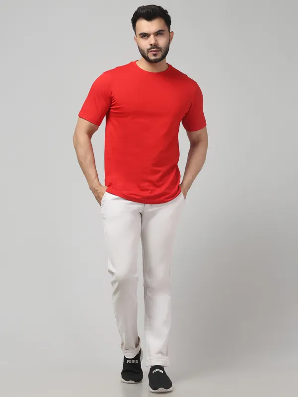 Red_Crew_Neck_Short_Sleeve_T-Shirt_for_Men