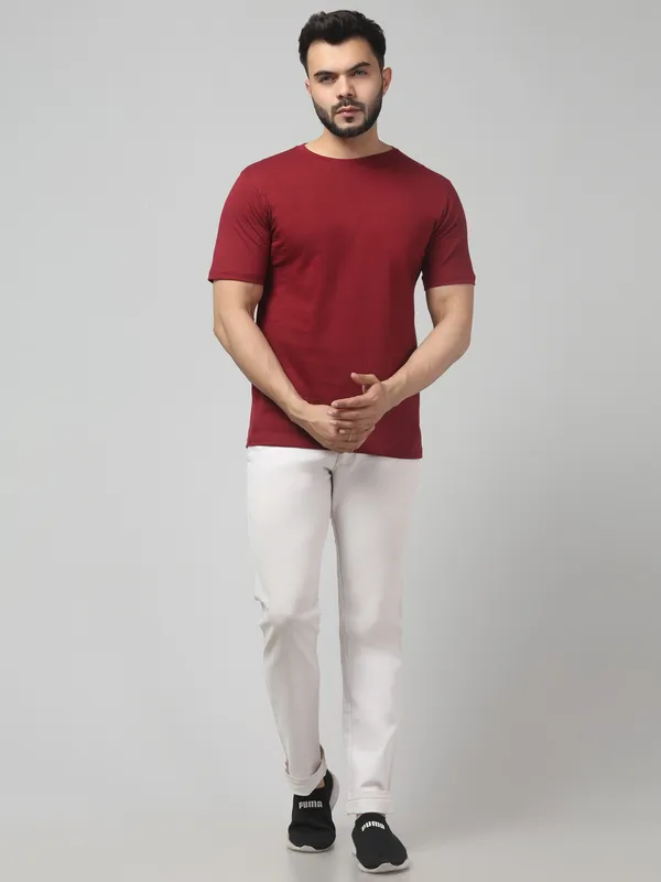 Maroon_Regular_Fit_T-Shirt_for_Men