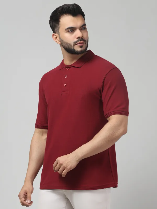 Maroon_Regular_Fit_Polo_T_Shirt_for_Men