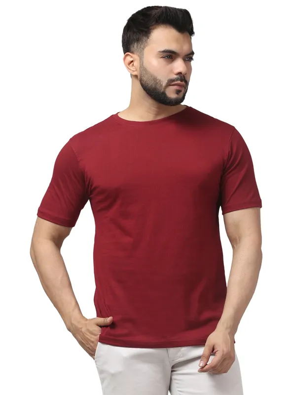Maroon_Regular_Fit_T-Shirt_for_Men
