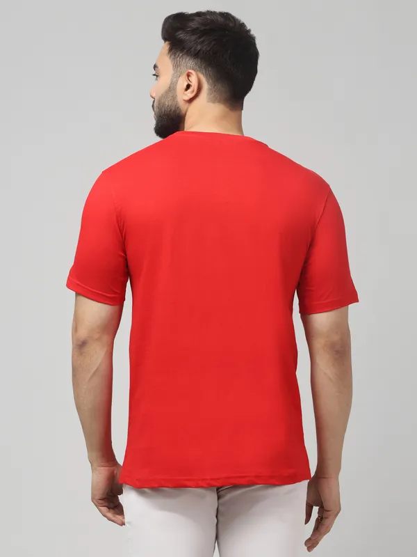 Red_Crew_Neck_Short_Sleeve_T-Shirt_for_Men