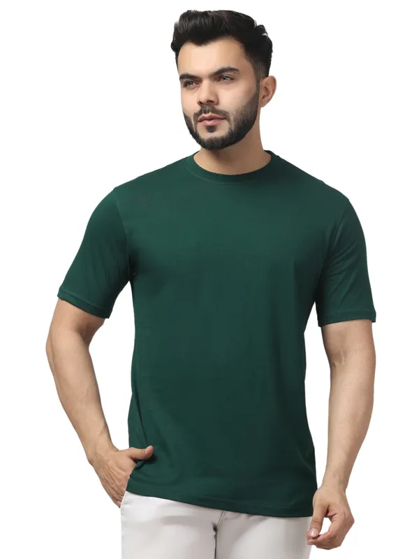Green_Regular_Fit_Crew_Neck_T-Shirt_for_Men
