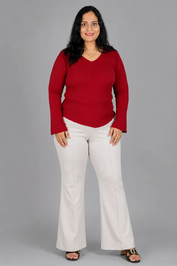 VGlamour_Women’s_Bell_Bottom_Trousers,_Flared_Fit,_Comfortable_&_Stylish_Casual_Wear