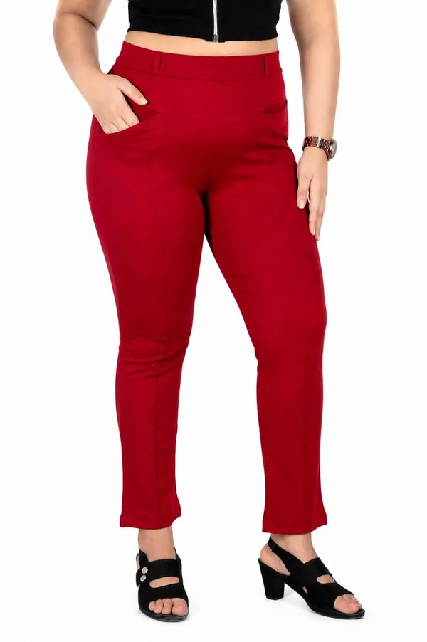 VGlamour_Women’s_Straight_Fit_Trousers,_Polycotton_Blend_Solid_Pants,_Mid_Rise_Casual_and_Formal_Office_Wear_Trousers_for_Women,_Comfortable_Stylish_Bottoms