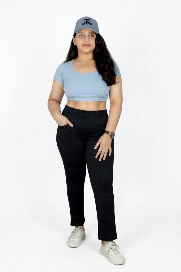 VGlamour_Women’s_Straight_Fit_Trousers,_Polycotton_Blend_Solid_Pants,_Mid_Rise_Casual_and_Formal_Office_Wear_Trousers_for_Women,_Comfortable_Stylish_Bottoms