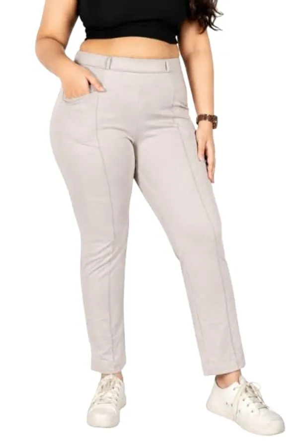VGlamour_Women’s_Straight_Fit_Trousers,_Polycotton_Blend_Solid_Pants,_Mid_Rise_Casual_and_Formal_Office_Wear_Trousers_for_Women,_Comfortable_Stylish_Bottoms