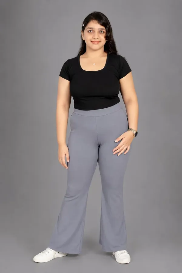VGlamour_Women's_Bootcut_Trouser,_High_Waist_Flared_Fit_Stretchable_Pants,_Casual_&_Office_Wear