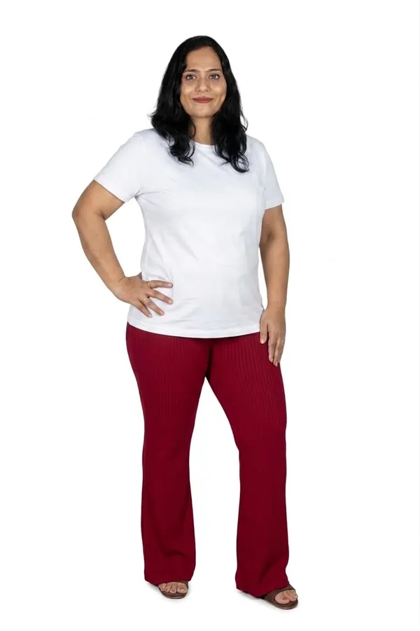 VGlamour_Women's_Bootcut_Trouser,_High_Waist_Flared_Fit_Stretchable_Pants,_Casual_&_Office_Wear