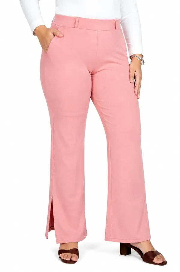 VGlamour_Women’s_Side_Cut_Trousers,_Side_Split_Parallel_Leg_Pants_for_Casual_&_Office_Wear