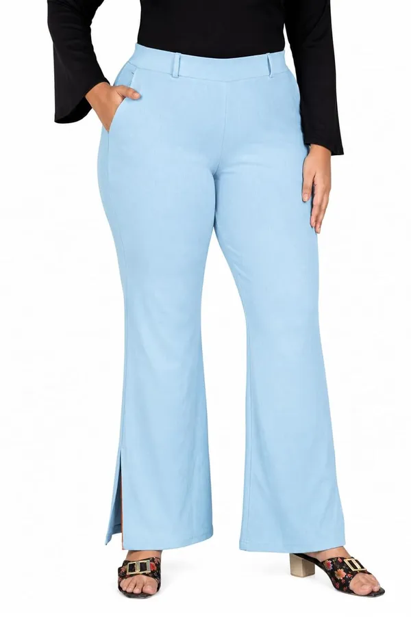 VGlamour_Women’s_Side_Cut_Trousers,_Side_Split_Parallel_Leg_Pants_for_Casual_&_Office_Wear