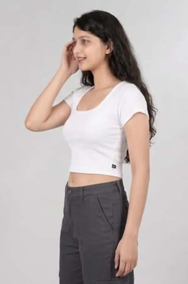 VGlamour_Womens_Short_Sleeve_Crop_Tops_|_Slim_Fit_Gym_Workout_Top_|_Casual