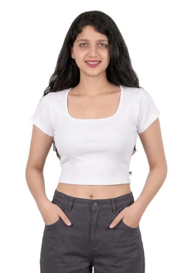 VGlamour_Womens_Short_Sleeve_Crop_Tops_|_Slim_Fit_Gym_Workout_Top_|_Casual