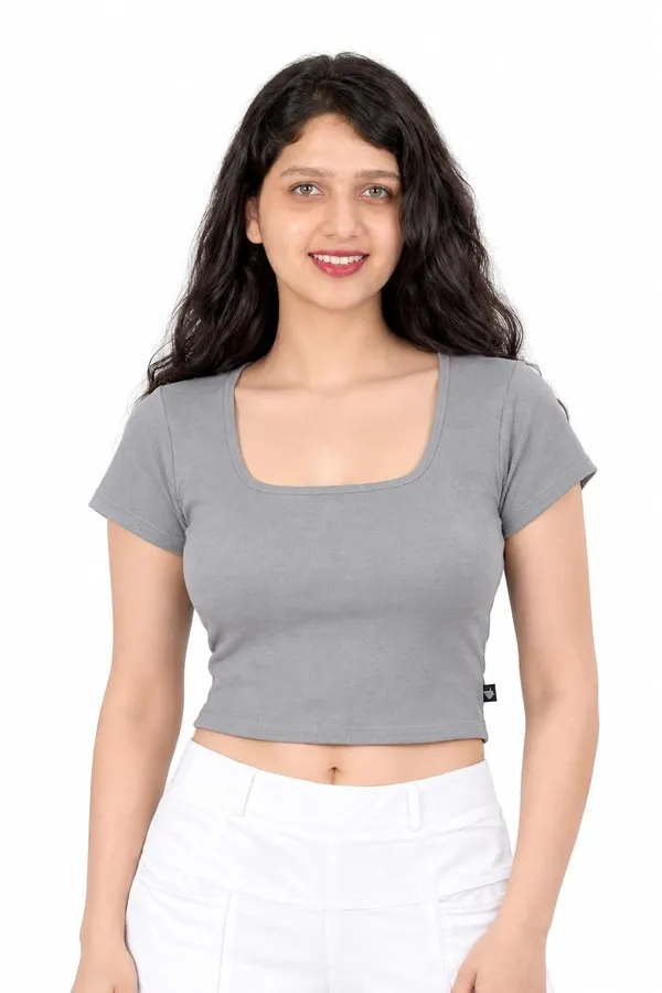 VGlamour_Womens_Short_Sleeve_Crop_Tops_|_Slim_Fit_Gym_Workout_Top_|_Casual