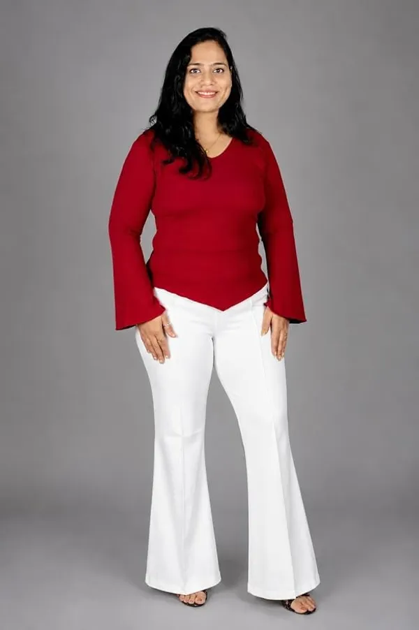 VGlamour_Women’s_Bell_Bottom_Trousers,_Flared_Fit,_Comfortable_&_Stylish_Casual_Wear