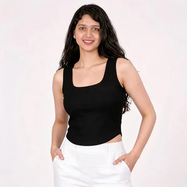 Black_Sleeveless_Casual_Top_for_Women