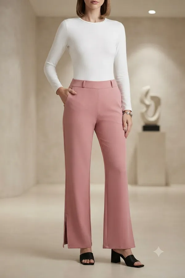 VGlamour_Women’s_Side_Cut_Trousers,_Side_Split_Parallel_Leg_Pants_for_Casual_&_Office_Wear