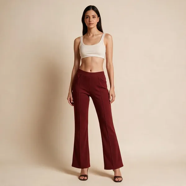 VGlamour_Women’s_Bell_Bottom_Trousers,_Flared_Fit,_Comfortable_&_Stylish_Casual_Wear
