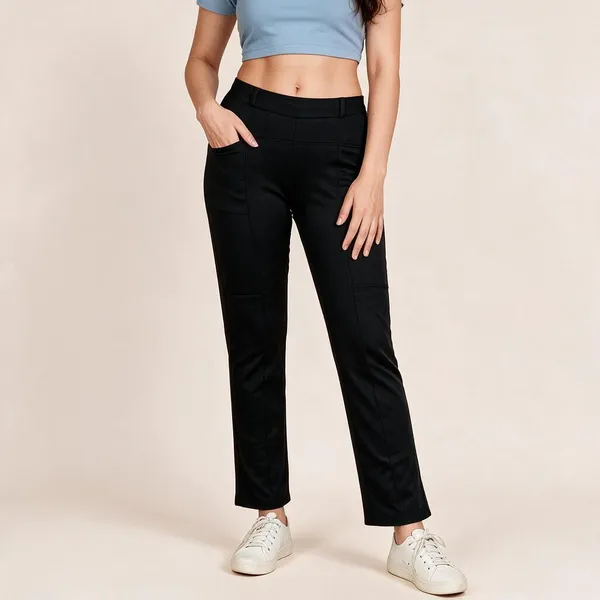 VGlamour_Women’s_Straight_Fit_Trousers,_Polycotton_Blend_Solid_Pants,_Mid_Rise_Casual_and_Formal_Office_Wear_Trousers_for_Women,_Comfortable_Stylish_Bottoms