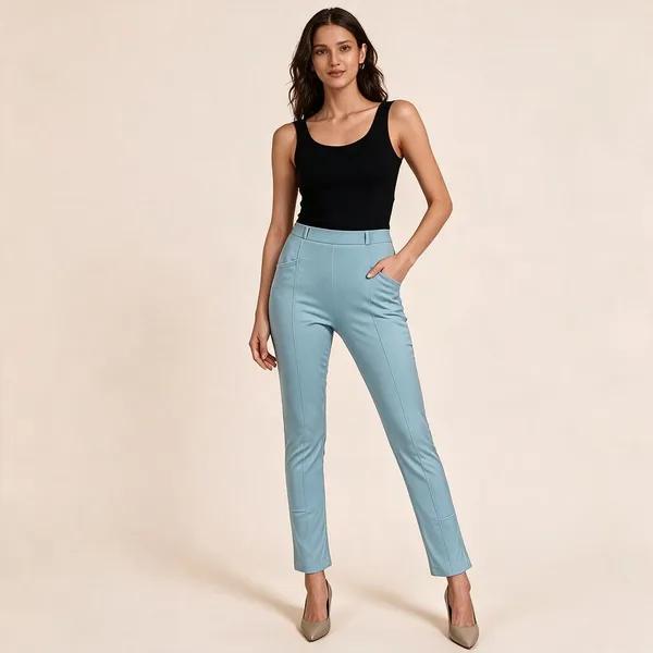 VGlamour_Women’s_Straight_Fit_Trousers,_Polycotton_Blend_Solid_Pants,_Mid_Rise_Casual_and_Formal_Office_Wear_Trousers_for_Women,_Comfortable_Stylish_Bottoms