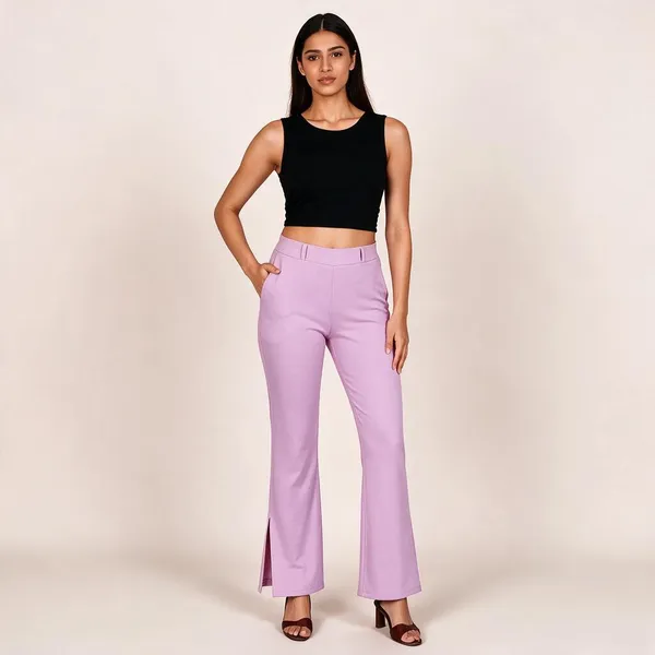 VGlamour_Women’s_Side_Cut_Trousers,_Side_Split_Parallel_Leg_Pants_for_Casual_&_Office_Wear