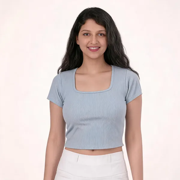 VGlamour_Womens_Short_Sleeve_Crop_Tops_|_Slim_Fit_Gym_Workout_Top_|_Casual