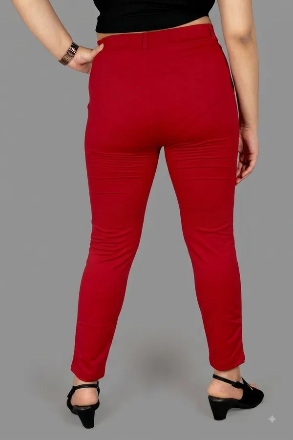 VGlamour_Women’s_Straight_Fit_Trousers,_Polycotton_Blend_Solid_Pants,_Mid_Rise_Casual_and_Formal_Office_Wear_Trousers_for_Women,_Comfortable_Stylish_Bottoms