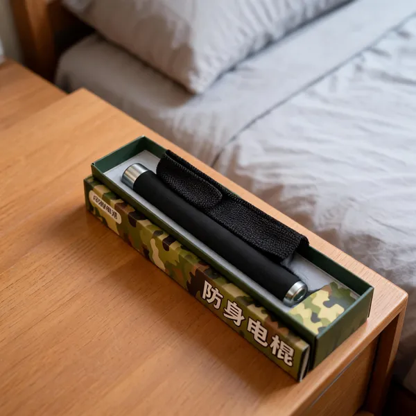 Black_Iron_Cylindrical_Baton_With_Camouflage_Case