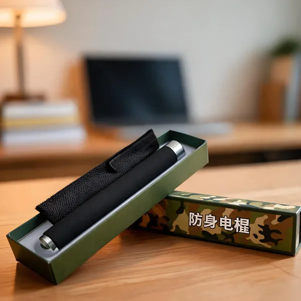 Black_Iron_Cylindrical_Baton_With_Camouflage_Case
