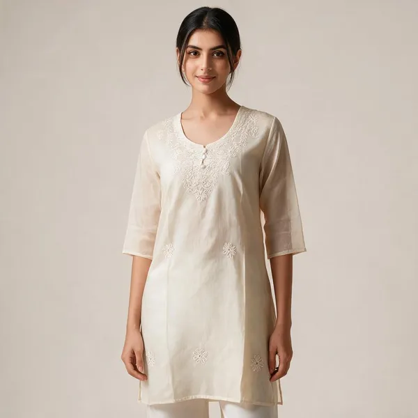 Cream_Cambric_Cotton_Straight_Embroidered_Kurta_For_Women